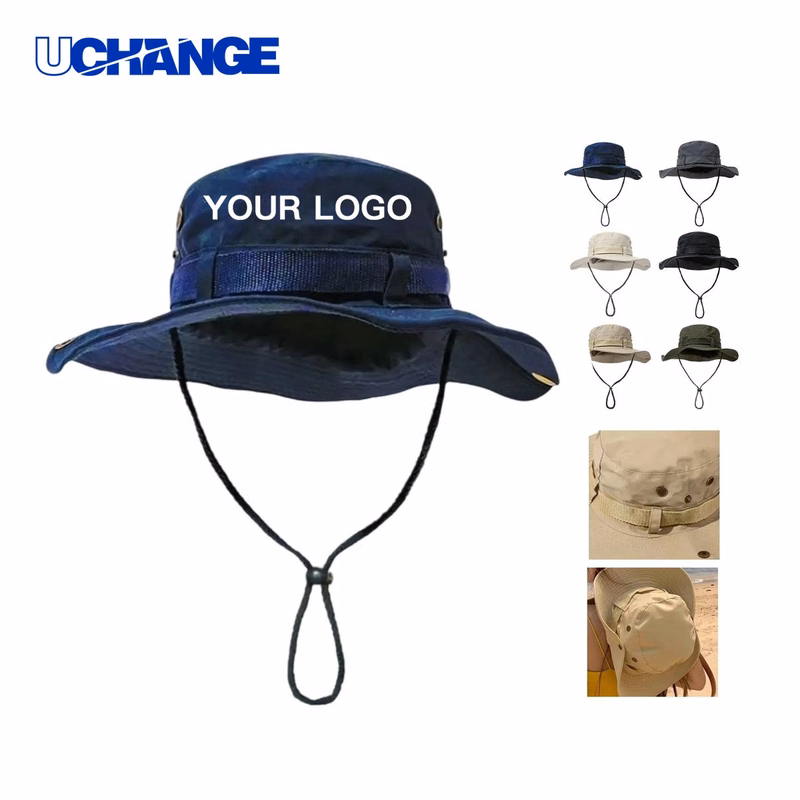 Polyester Foldable Hiking Fishing Hat Headwear for Outdoor Use
