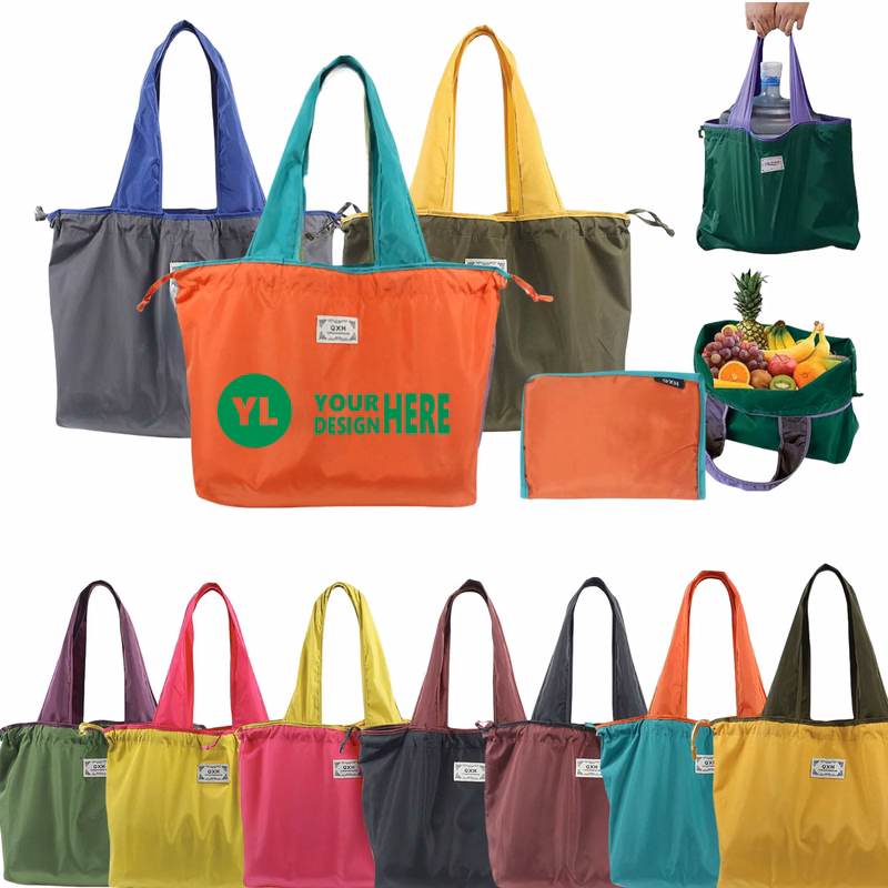 Oxford Cloth Portable Folding Shopping Bag