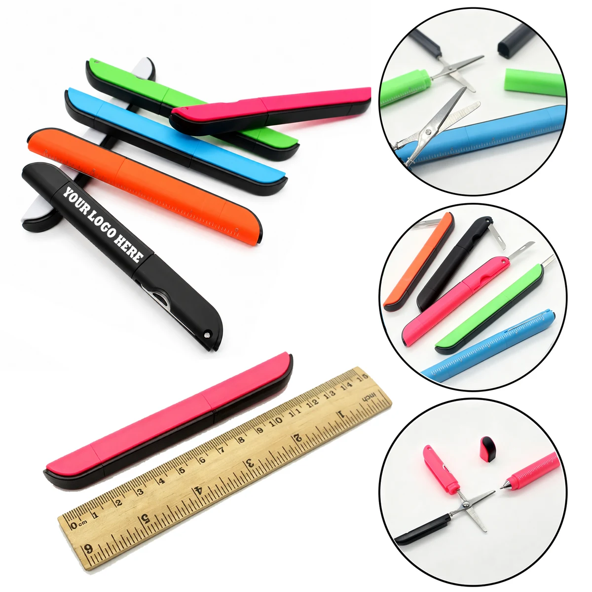 Pocket Utility Ballpoint With Blade And Scale MOQ20 1