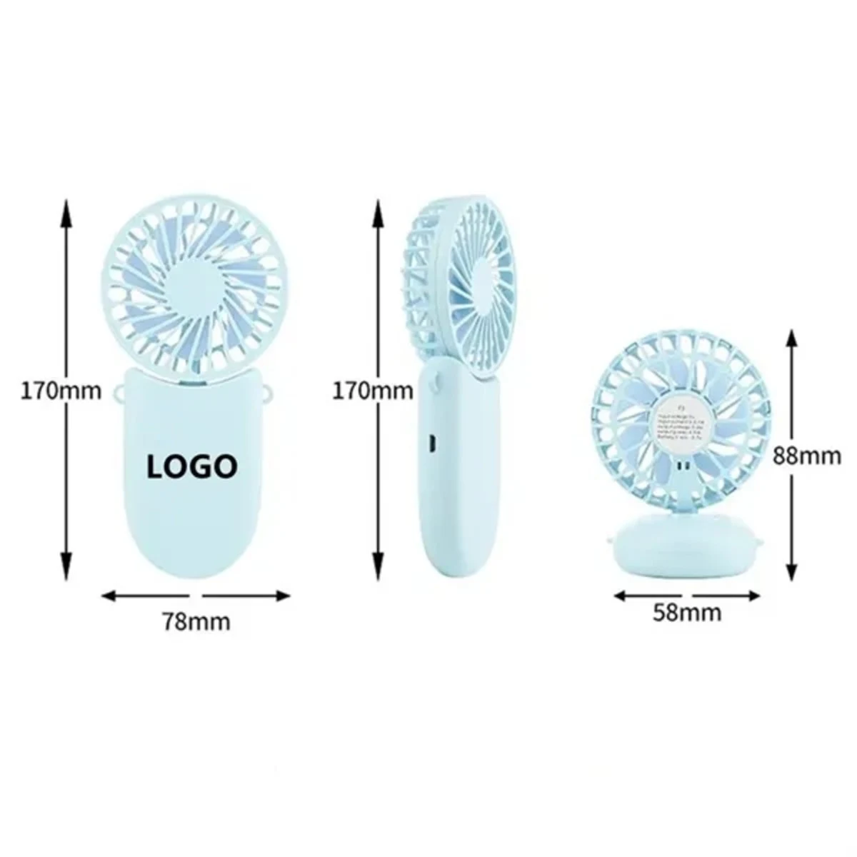 Foldable USB Fan With Lanyard 1