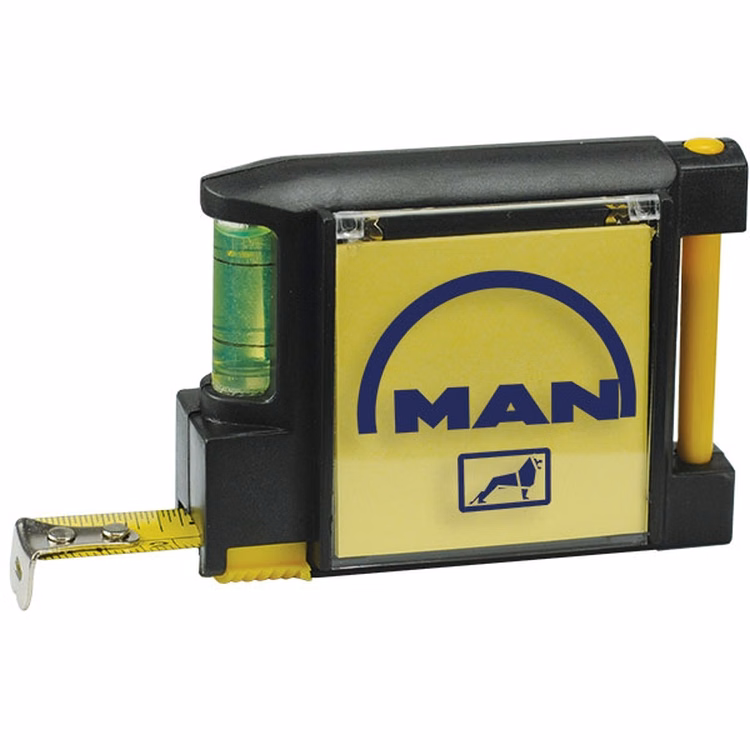 10' Multi-Function Tape Measure w/ Level/ Notepad & Pen
