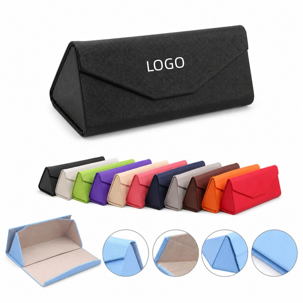 Foldable Triangular Glasses Case 1