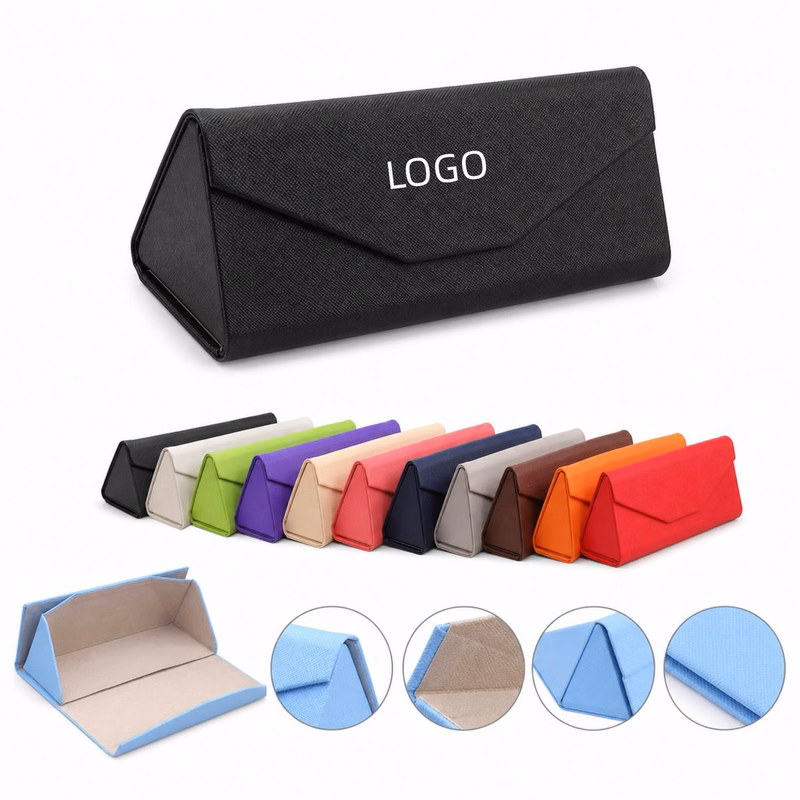 Foldable Triangular Glasses Case