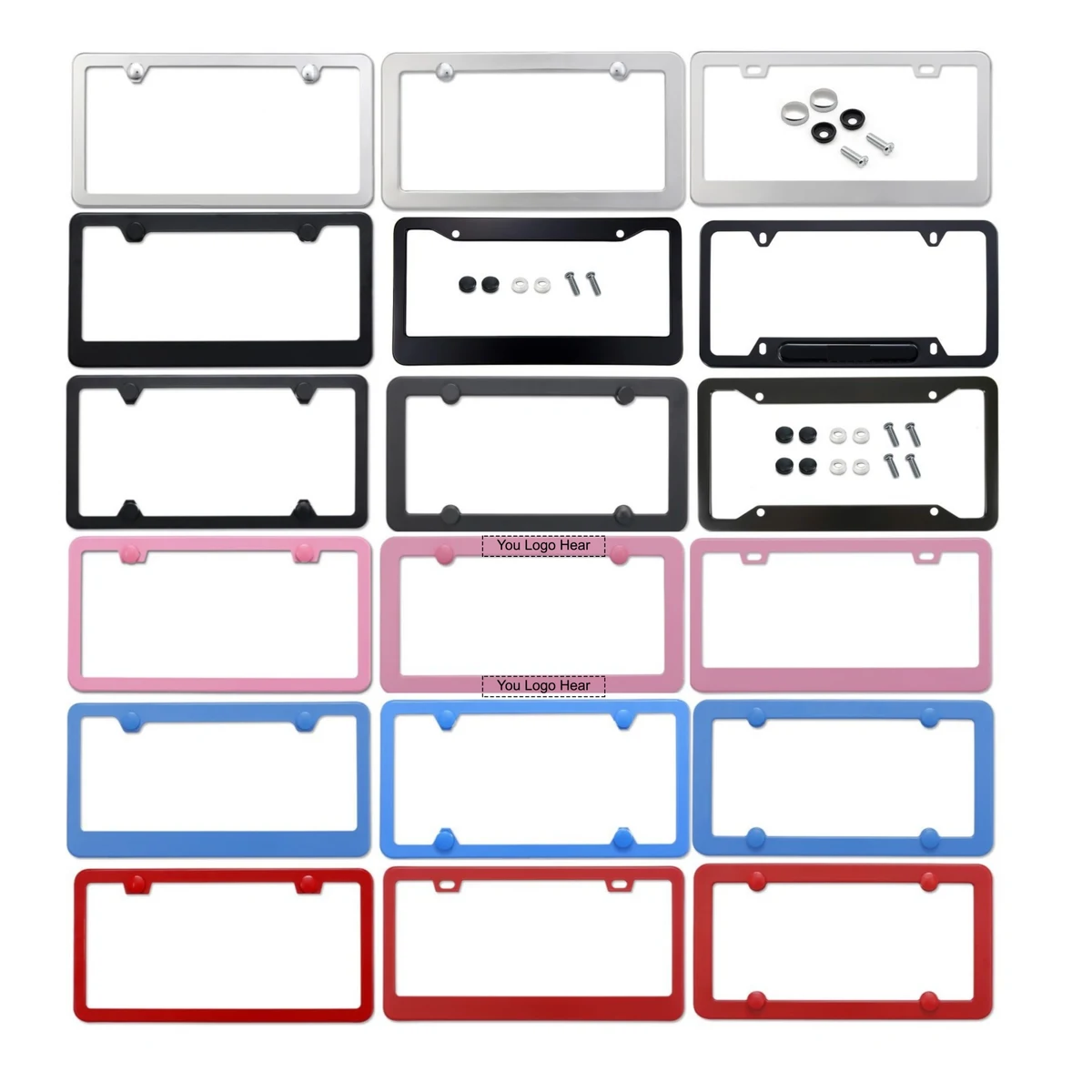 Aluminum License Plate Frames Tag Frame 1