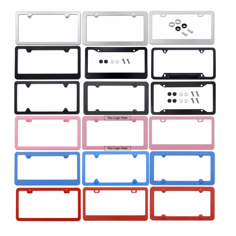 Aluminum License Plate Frames Tag Frame