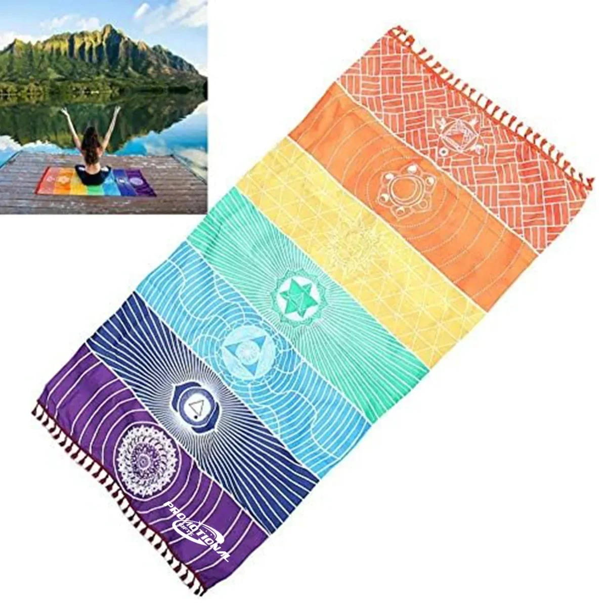 Rainbow Chakra Yoga Mat 1