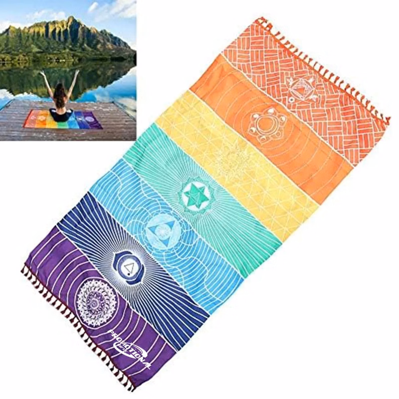 Rainbow Chakra Yoga Mat