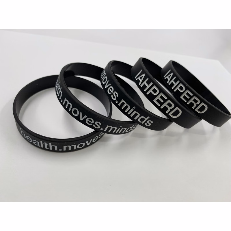 Custom Silkscreen Printed Silicone Wristbands