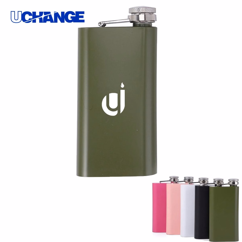 Stainless Steel Slim Hip Flask Container (6 Oz)