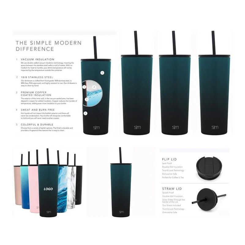 24oz Simple Modern Insulated Tumbler 1