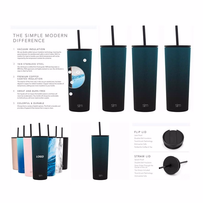 24oz Simple Modern Insulated Tumbler