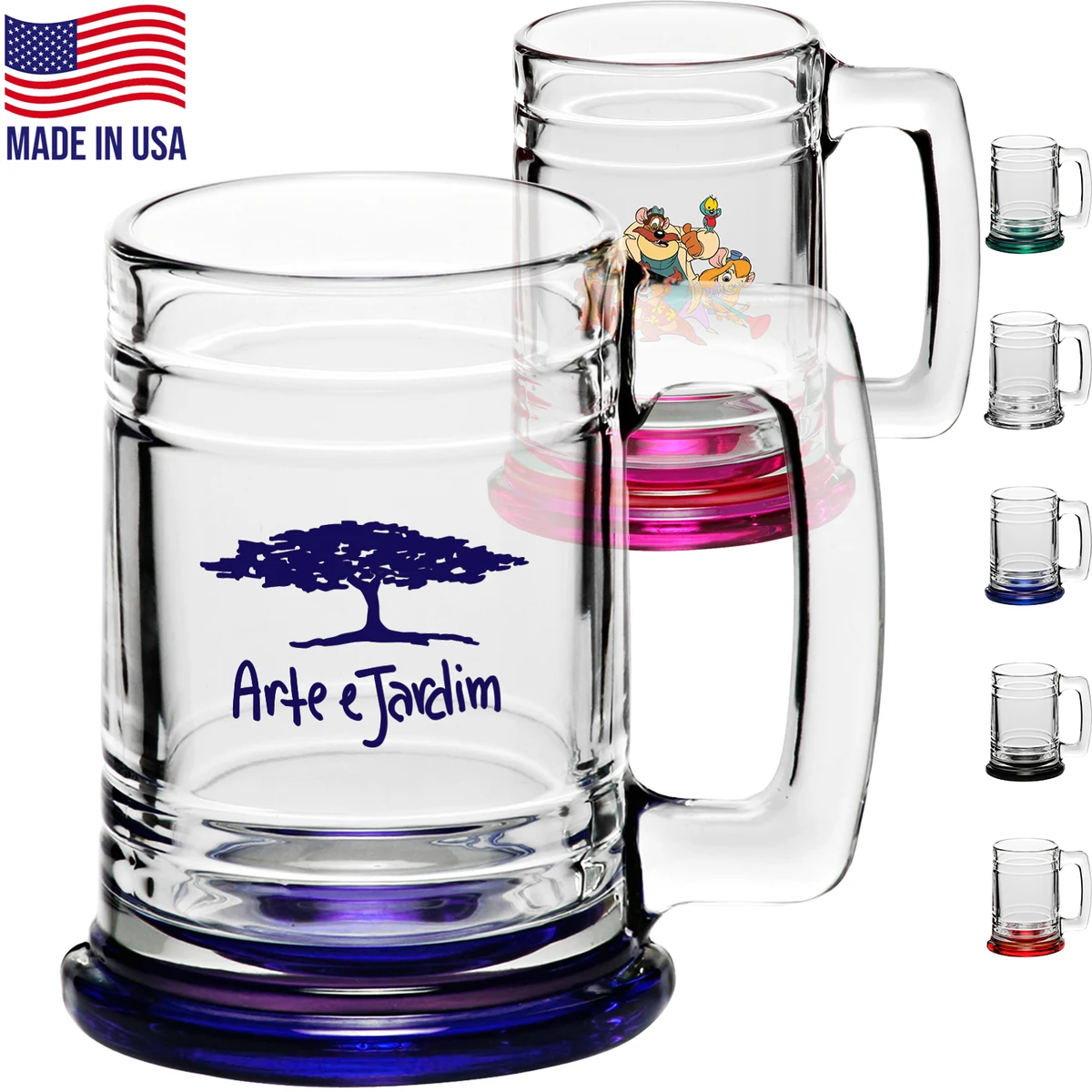 15 oz. Libbey Maritime Glass Mugs W/ Custom Logo 1