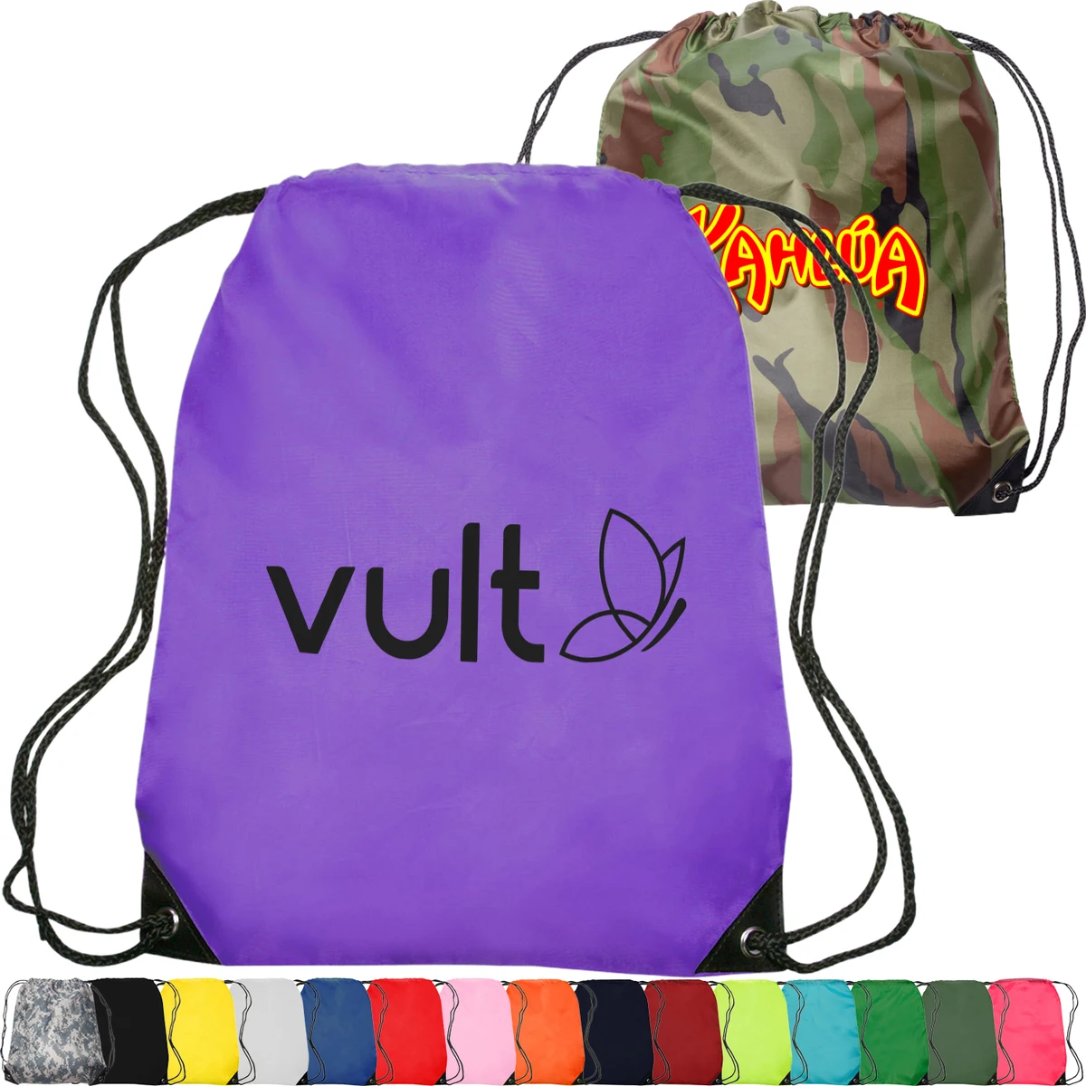 Quick Ship Drawstring Backpack w/ Reinforced Corners 1