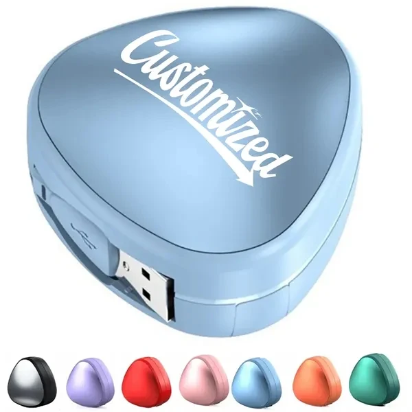Custom 3-in-1 Retractable USB Triangle Charger — Multi Port Travel Tech Giveaway 1
