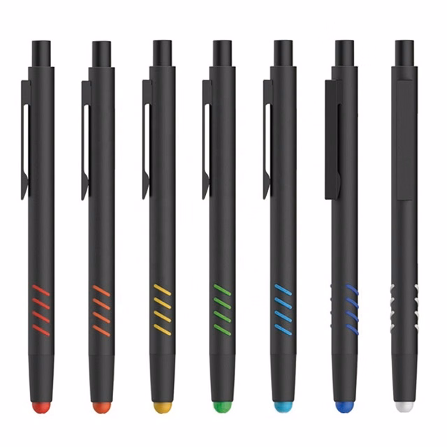 Slim Click Touch Screen Stylus Metal Ballpoint P