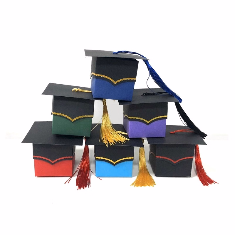 Graduaction Cap Shaped Paper Candy Box