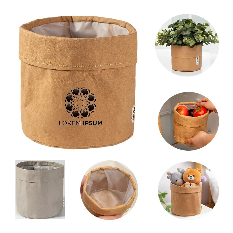Reusable Kraft Paper Storage Washable Bags 1