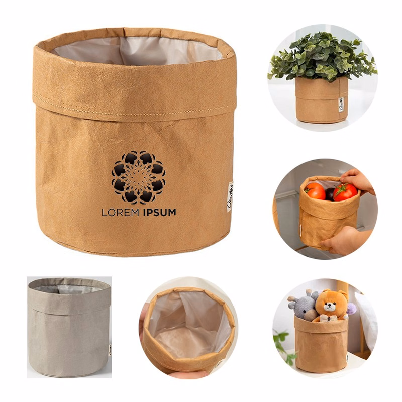 Reusable Kraft Paper Storage Washable Bags