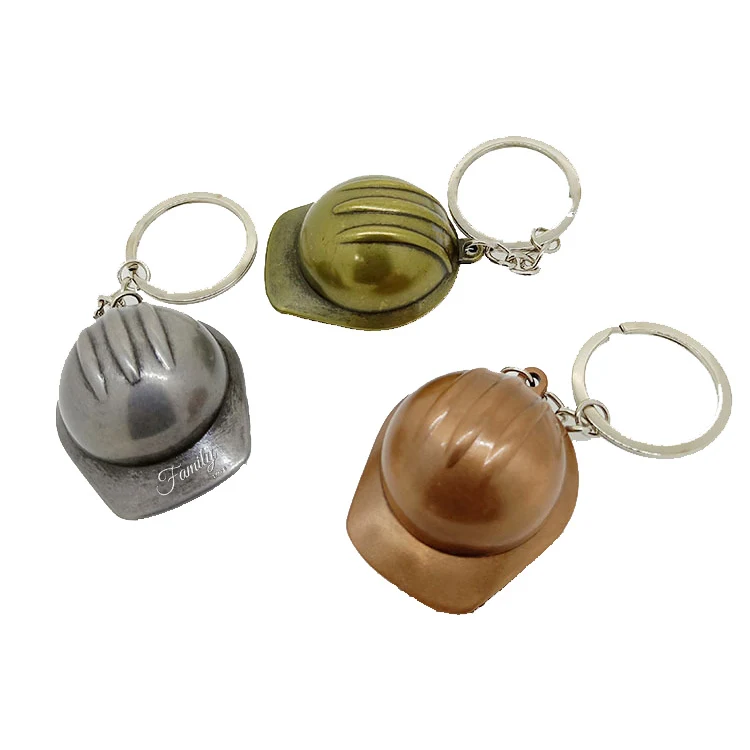 Metal Hard Hat Keychain 1
