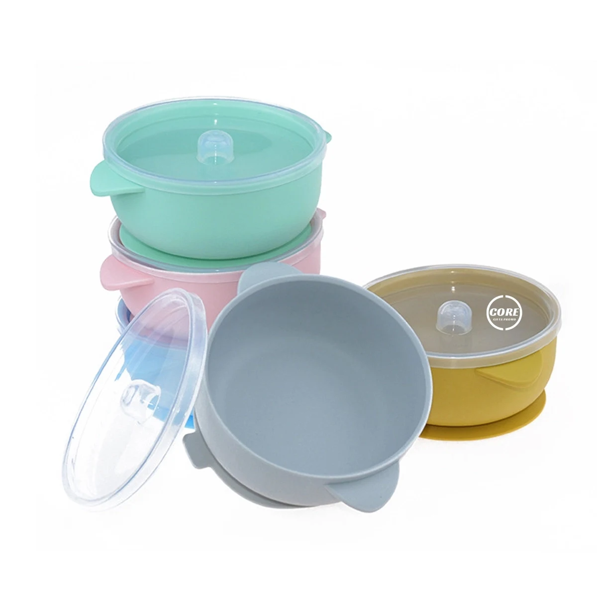 Silicone Baby Bowls with Super Suction 1