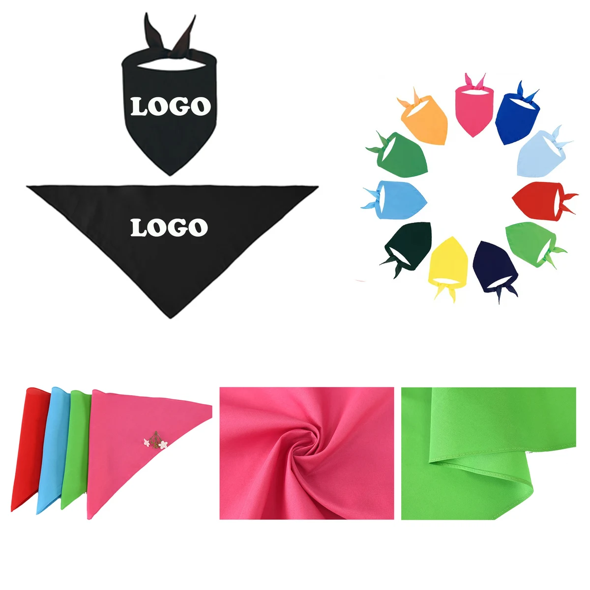 MOQ 100 pcs Custom Pet Scarf 1