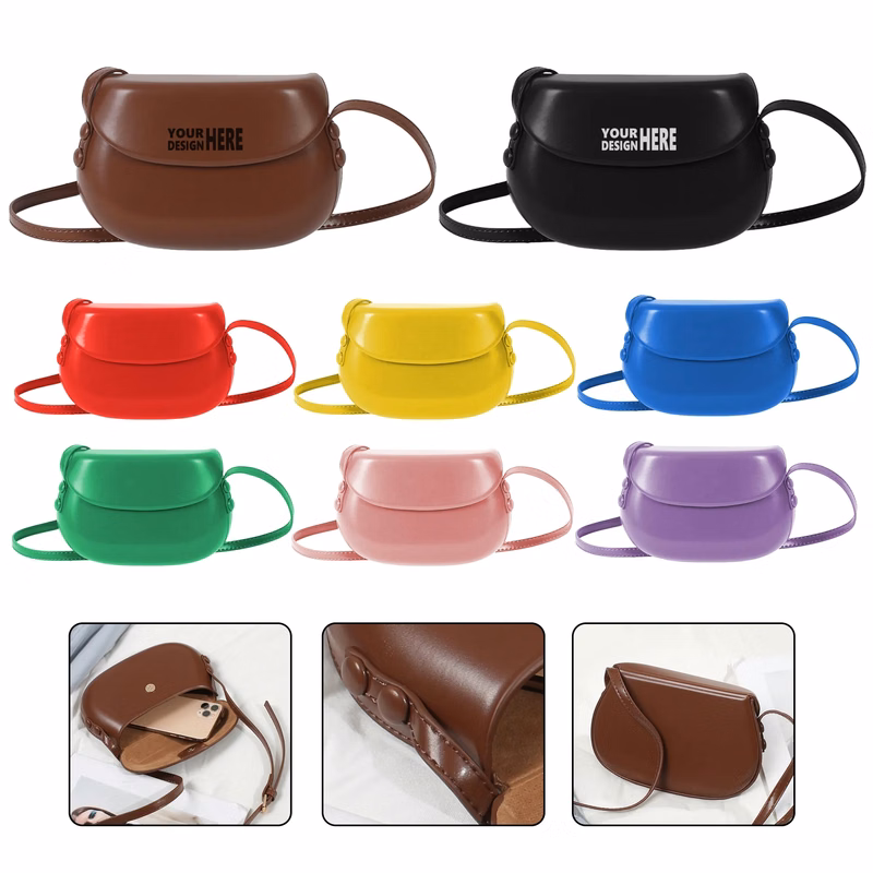 Leather Crossbody Saddle Bag