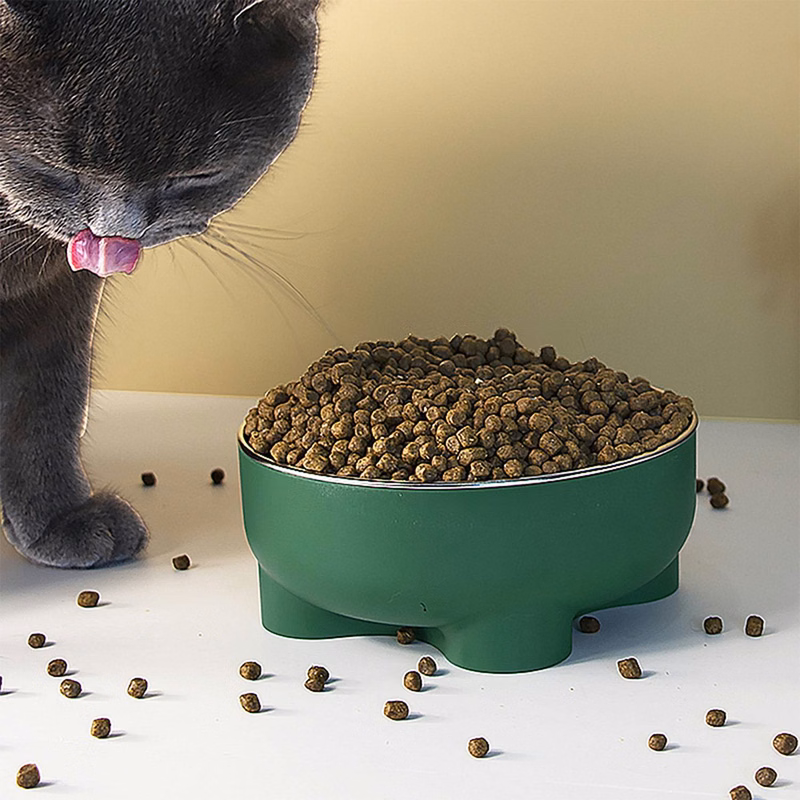 Removable Stainless Steel Pet Bowl Food Water Dish