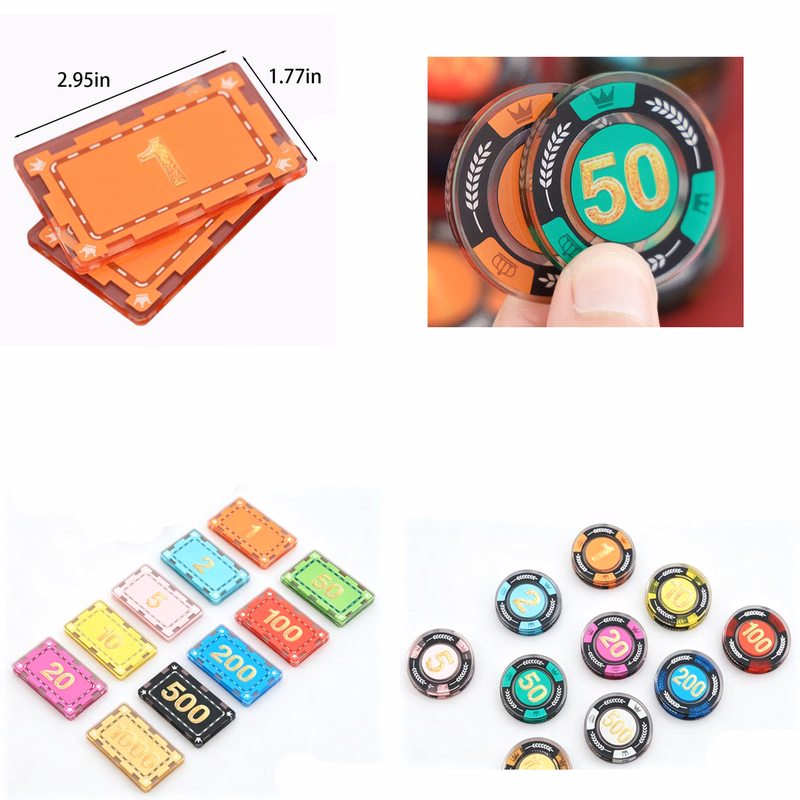 Personalized Acrylic Game Chips