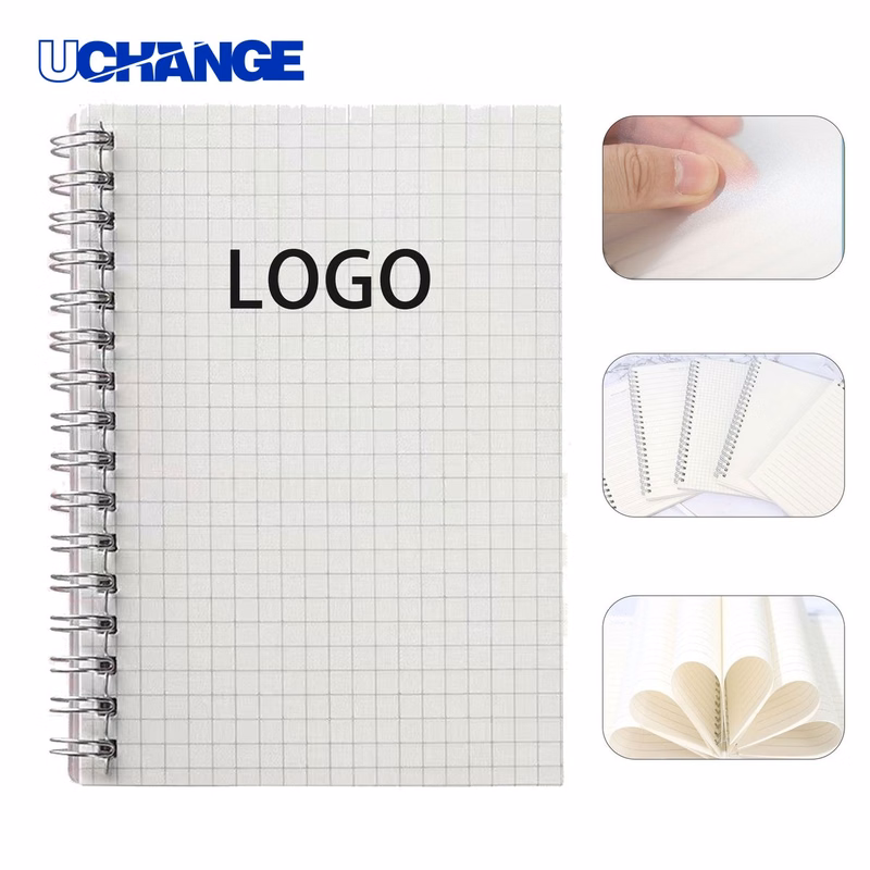 A5 PP Coil Grid Notebook Journal for Graphs