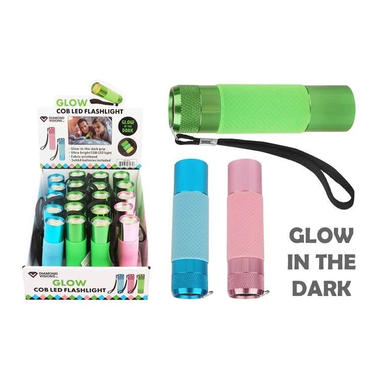 Glow-in-the-Dark COB LED Flashlights - Assorted 1