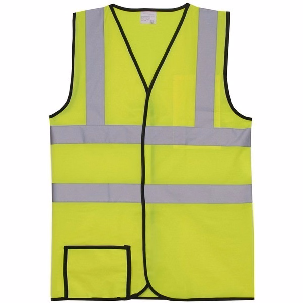 Polyester Yellow Solid Safety Vest SV164