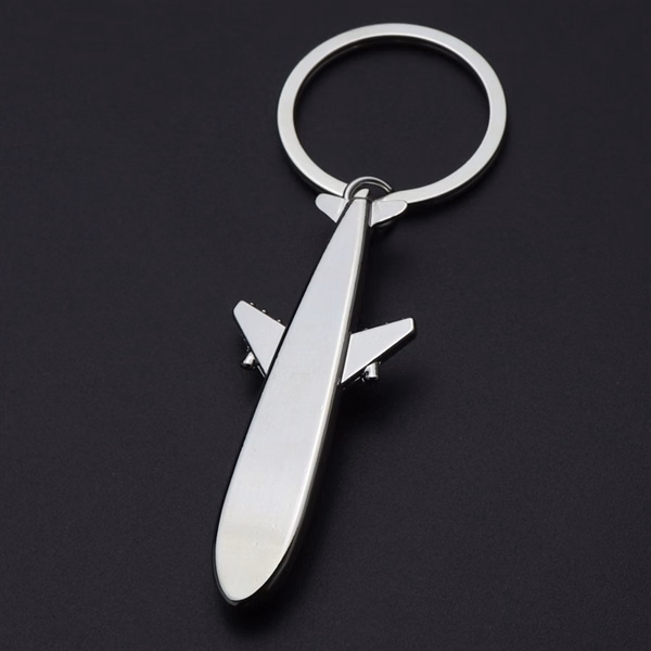 Custom Metal 3D Aircraft Keychain — Aviation Souvenir for Pilot & Airline Promotions