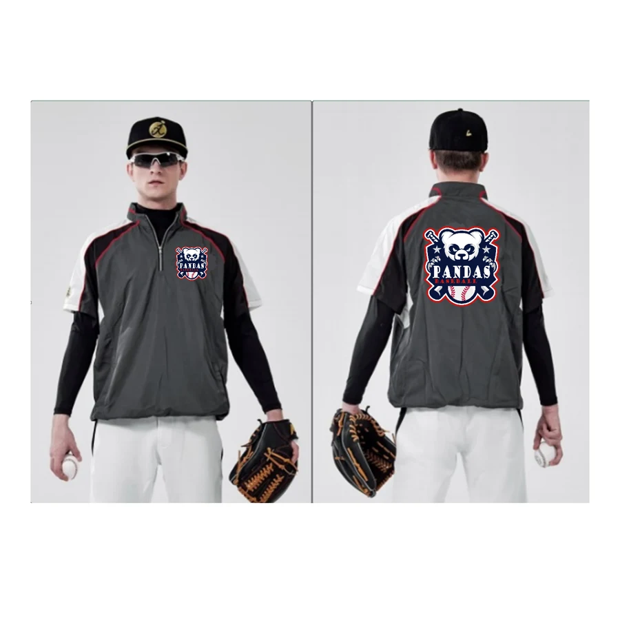 Premium Short Sleeve Quarter Zip Velvet Sense Baseball 1