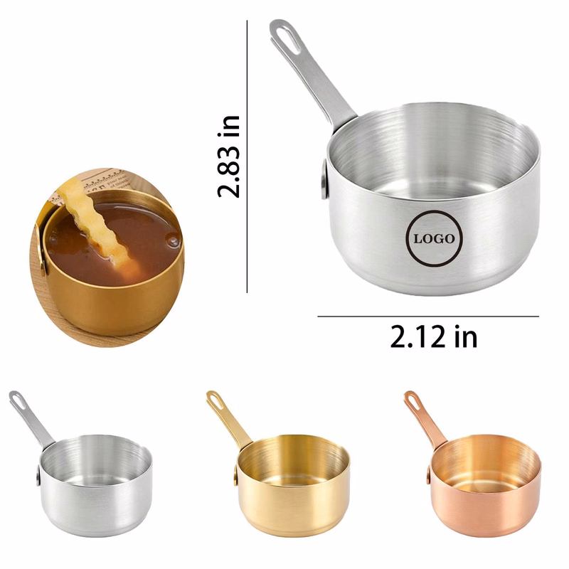 304 Stainless Steel Sauce Dish with Handle
