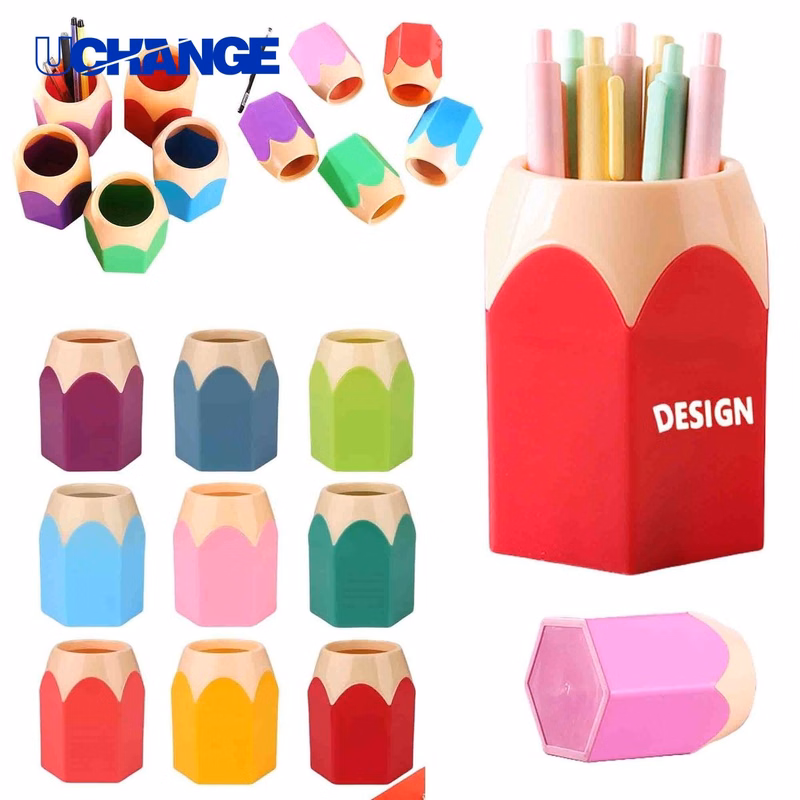 Colorful Plastic Pencil Holder Cup