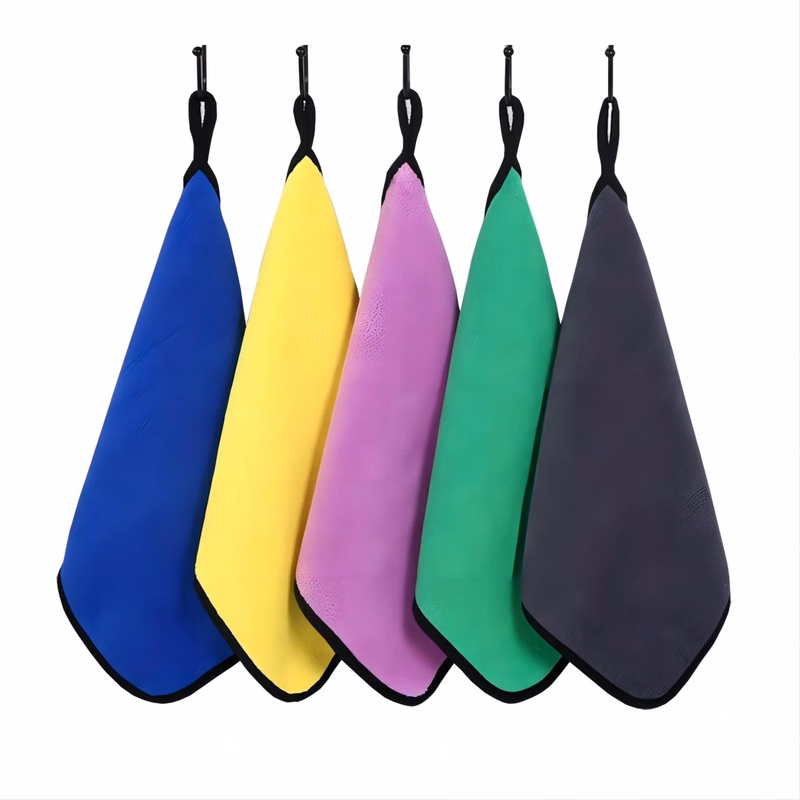 Coral Velvet Car Towel