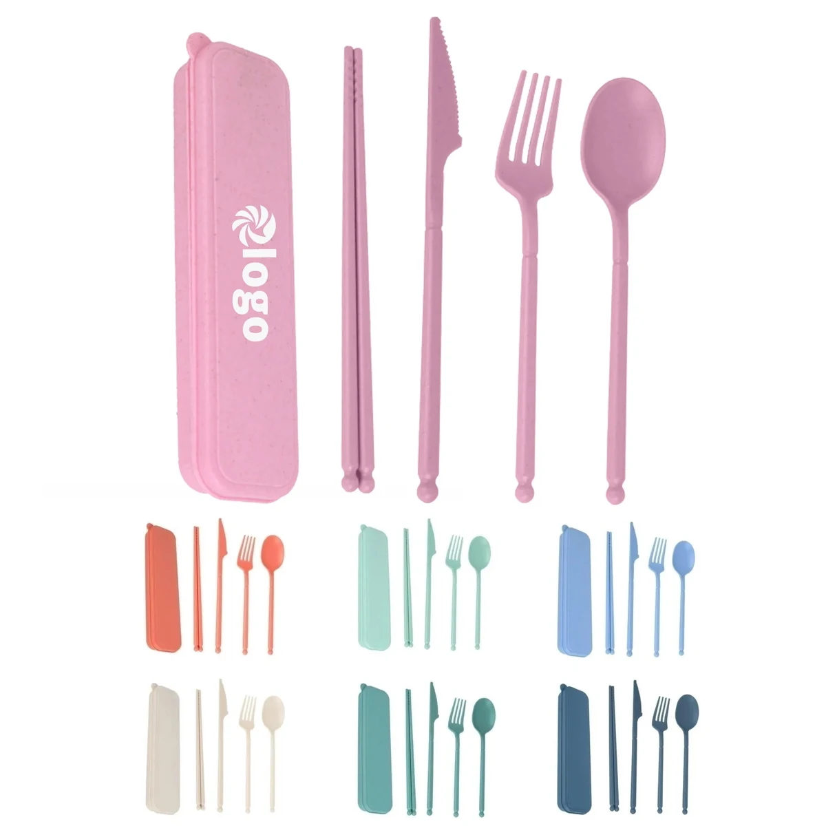 4Pcs Wheat Straw Cutlery Set 1