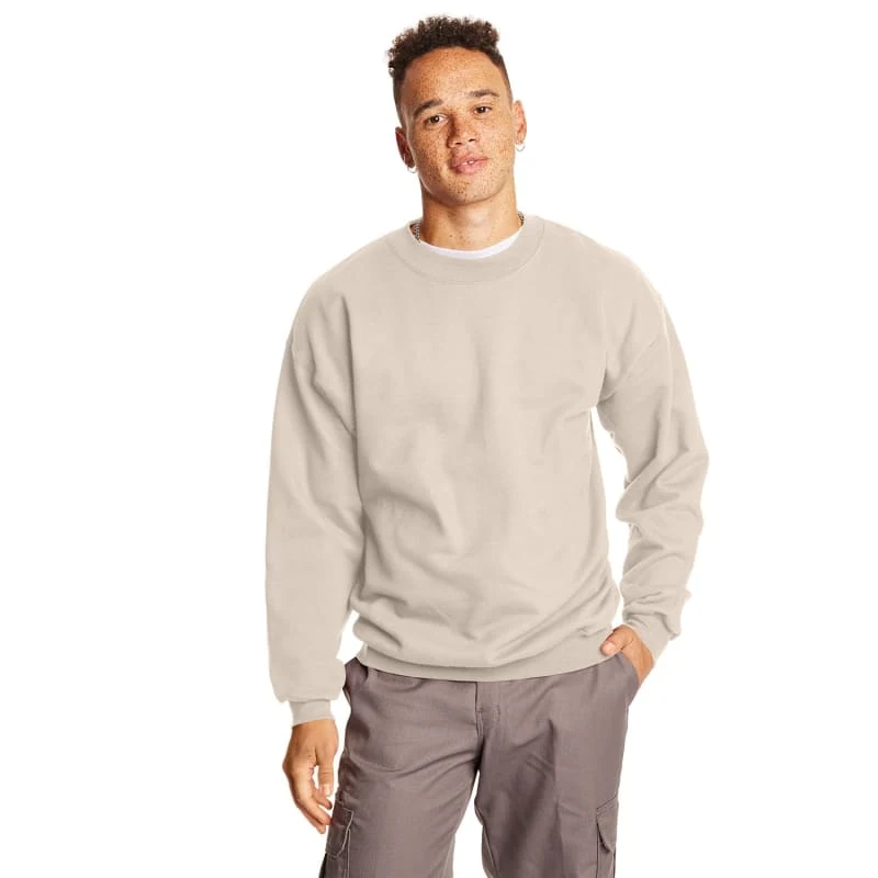 Hanes 9.7 Oz. Ultimate Cotton® 90/10 Fleece Crew, custom hoodie or sweatshirt with logo imprint 1