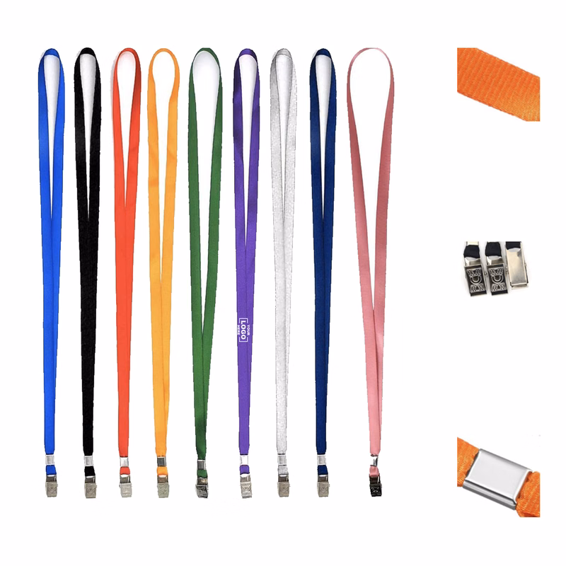 Full Color Lanyard with Bulldog Clip