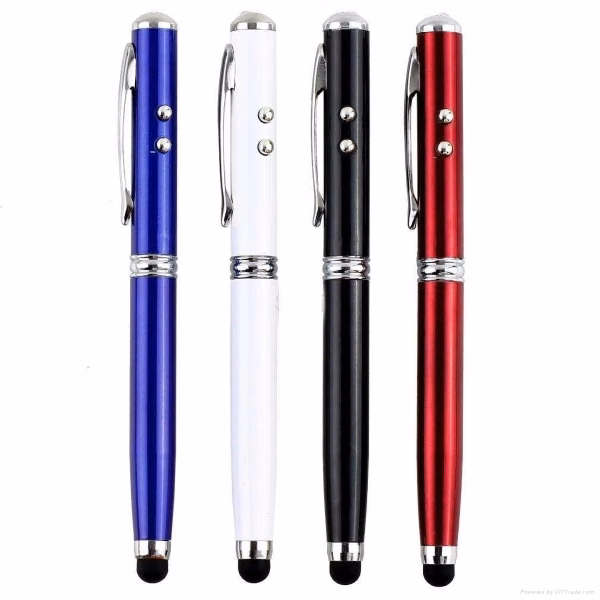 4 in 1 laser stylus and flashlight pen