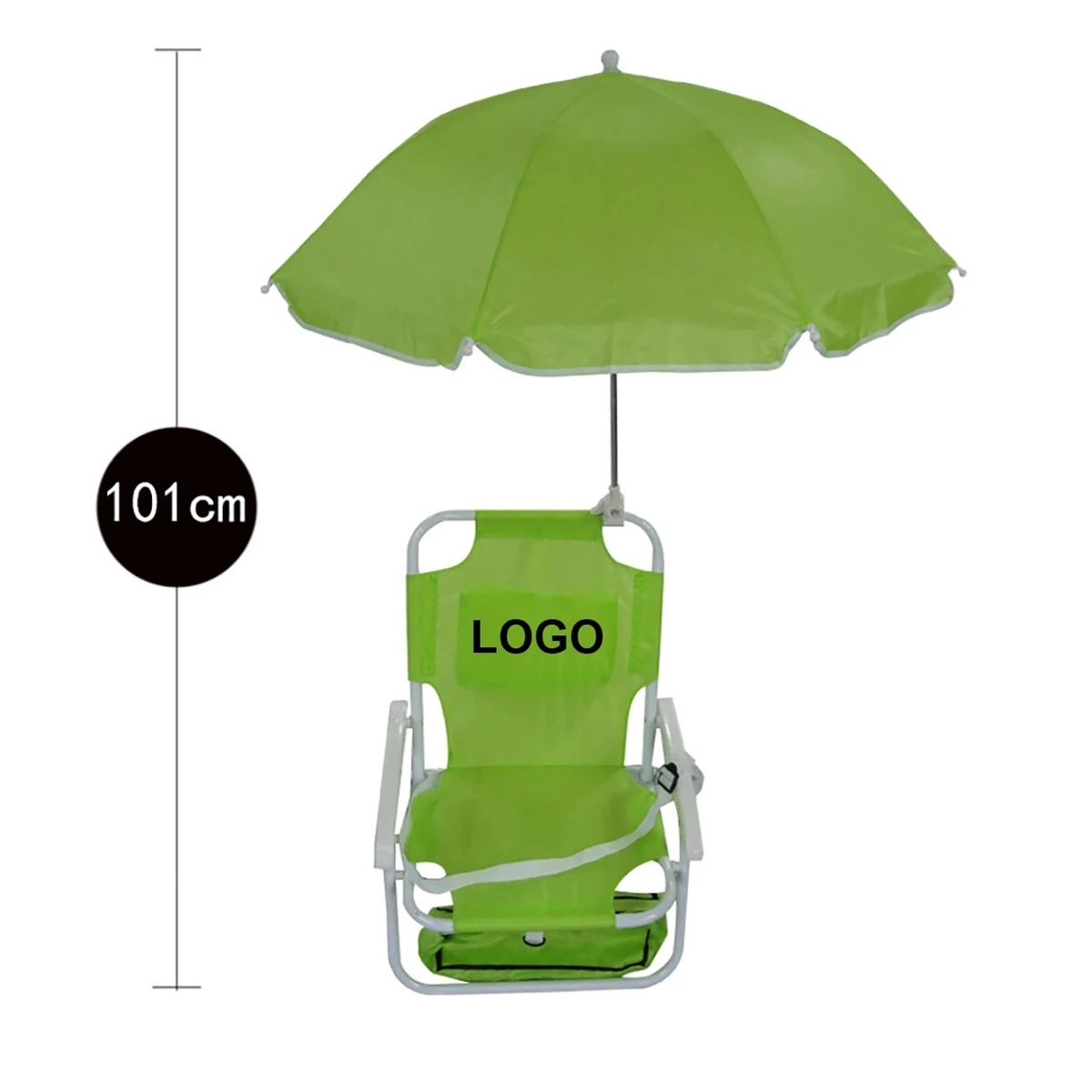 Outdoor Children Folding Beach Chair with Parasol 1
