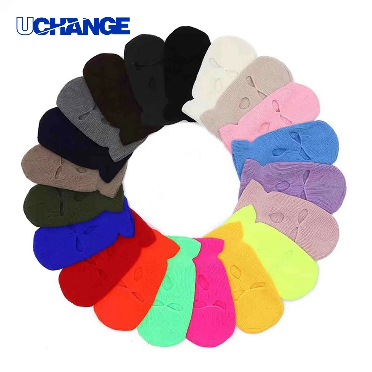 Three Hole Knitted Full Face Balaclava Mask 1