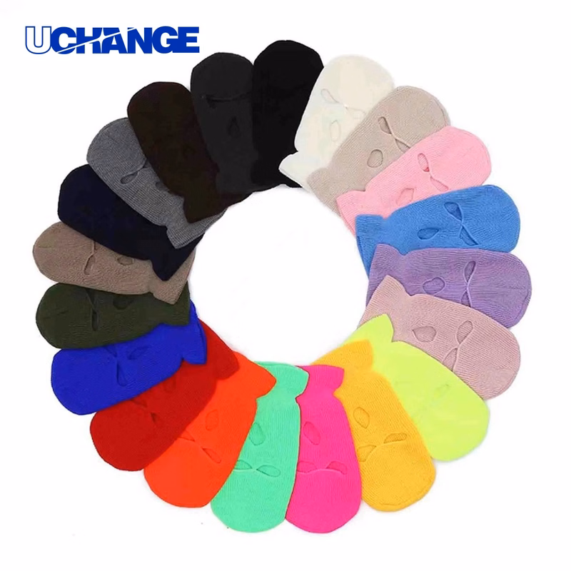Three Hole Knitted Full Face Balaclava Mask