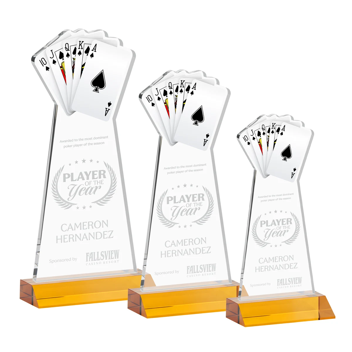Poker Award - Amber 1