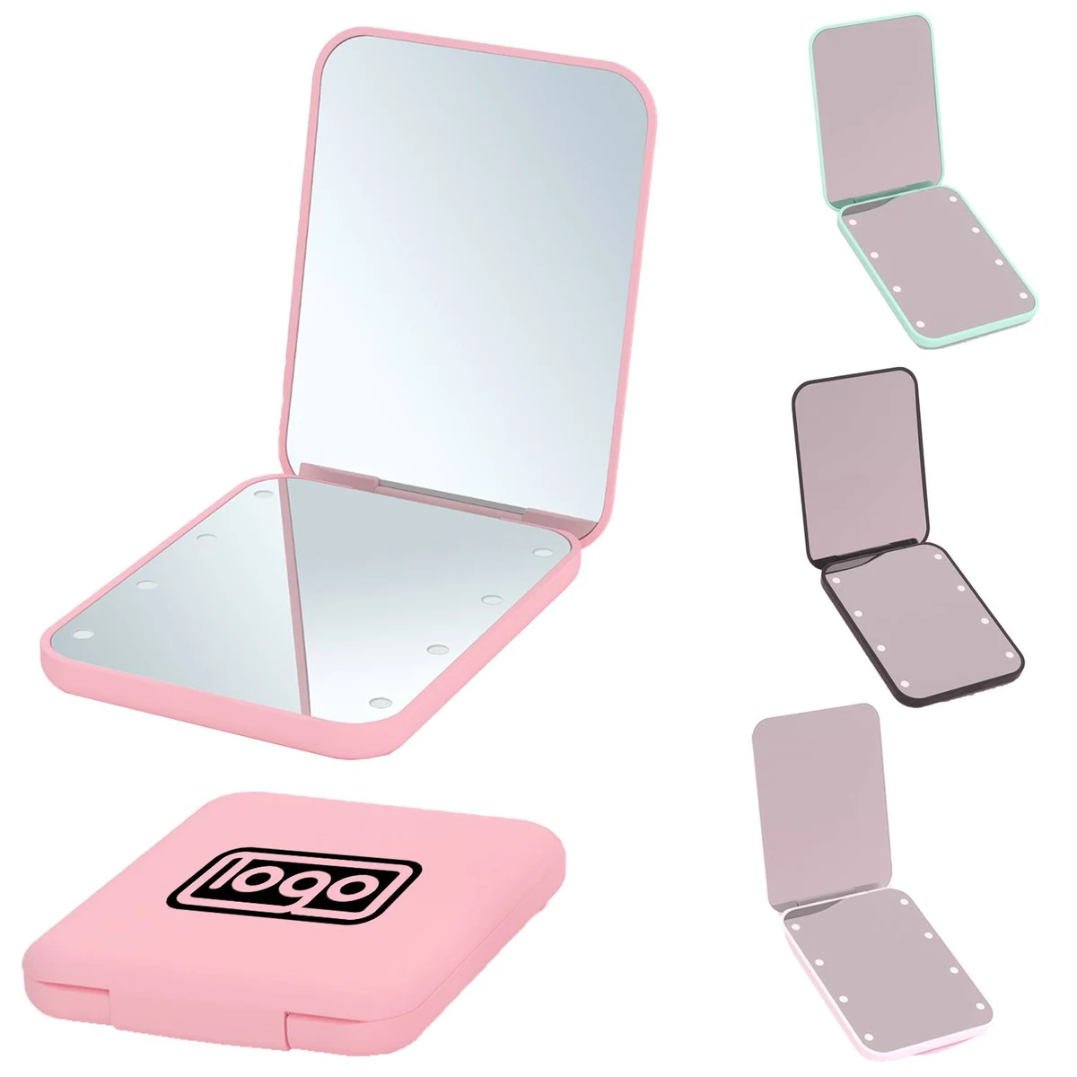 LED 1X/3X Magnification Foldable Pocket Mirror 1