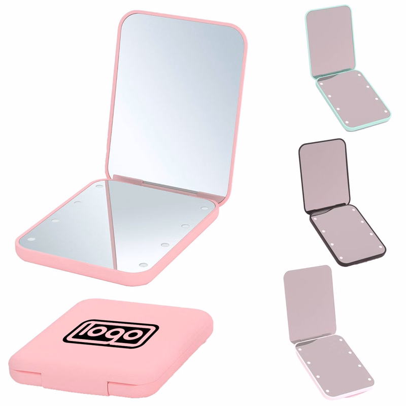 LED 1X/3X Magnification Foldable Pocket Mirror
