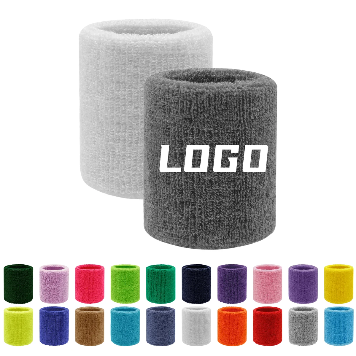 Promotional Breathable Sports Terry Wristband 1