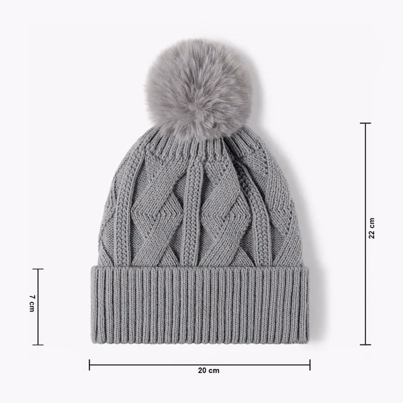 Dapper Acrylic Beanies w/ Pom