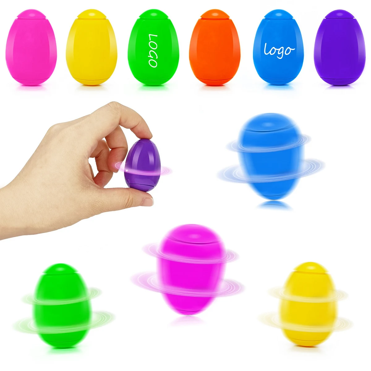 Decompression Eggs Finger Spinning Gyro Easter 1