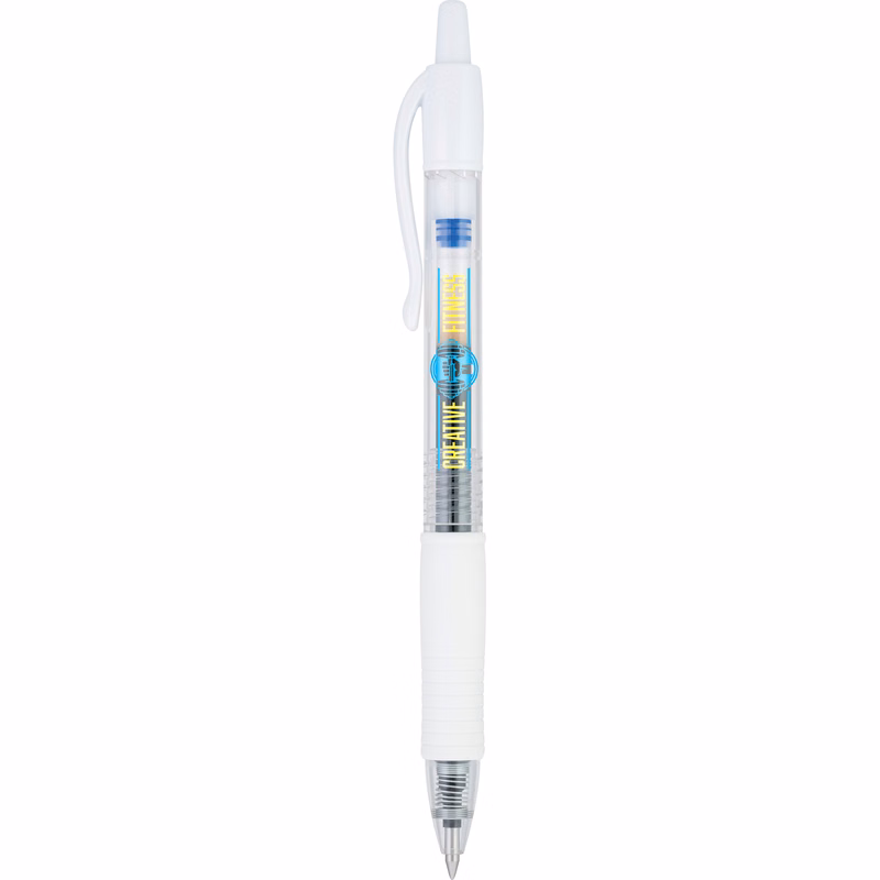G27 White grip & accent with Blue ink Pen (0.7mm)